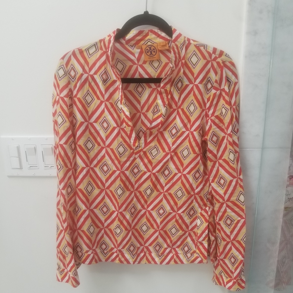 Tory Burch Geometric Blouse